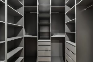Interior,Of,A,Modern,Loft,Style,Apartment.,Gray,Wardrobe
